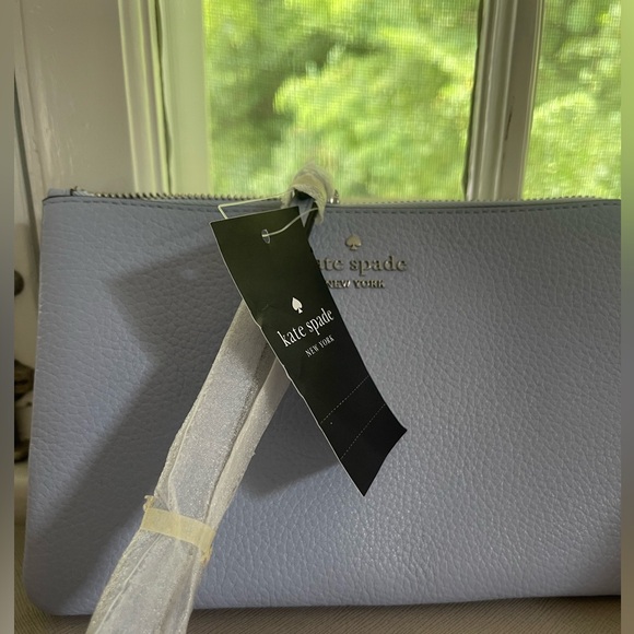 NWT Kate Spade Leila Wristlet and Pouch in Light Blue/ Serenity - Picture 7 of 10